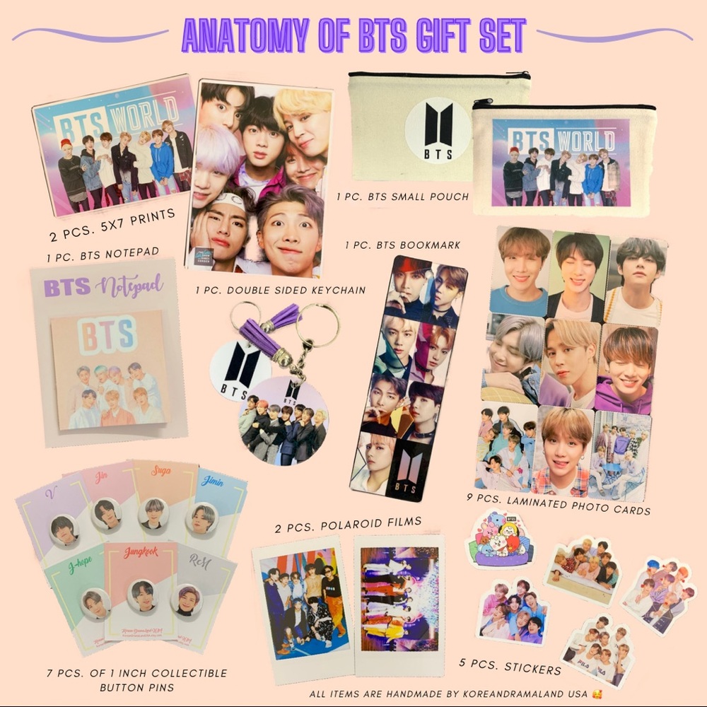 BTS Stationary Kpop Gift Set Bangtan Sonyeondan